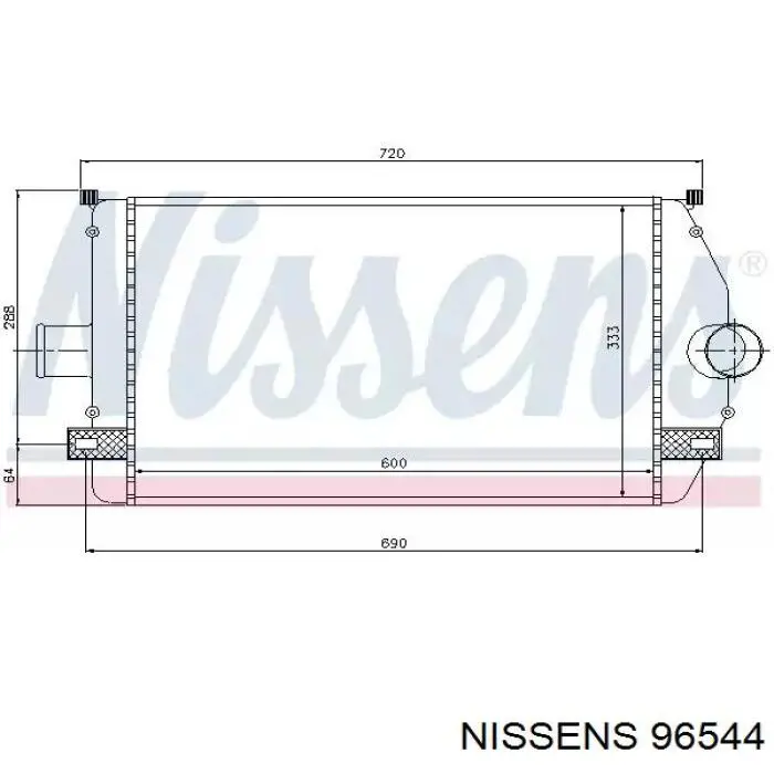 Купить 96544 Nissens Интеркулер
