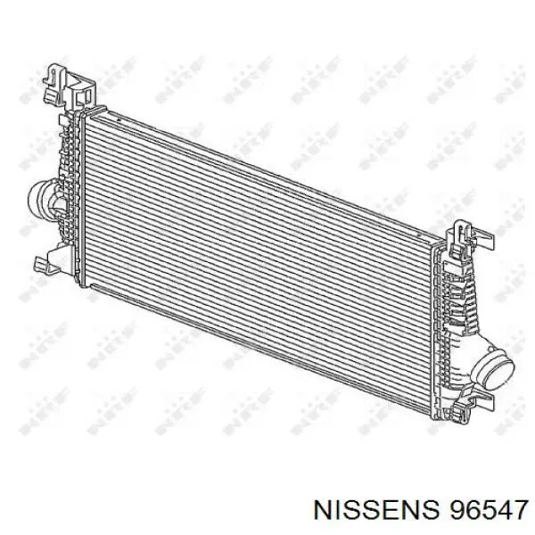 96547 Nissens radiador de intercooler