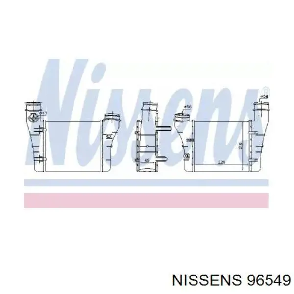 Radiador de aire de admisión 96549 Nissens