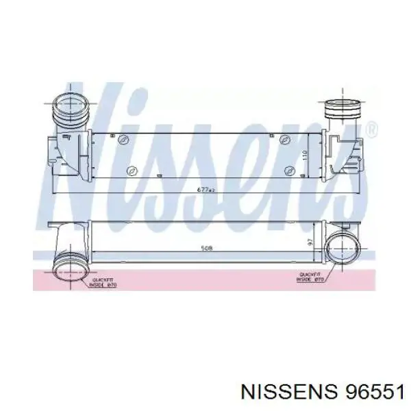 96551 Nissens интеркулер