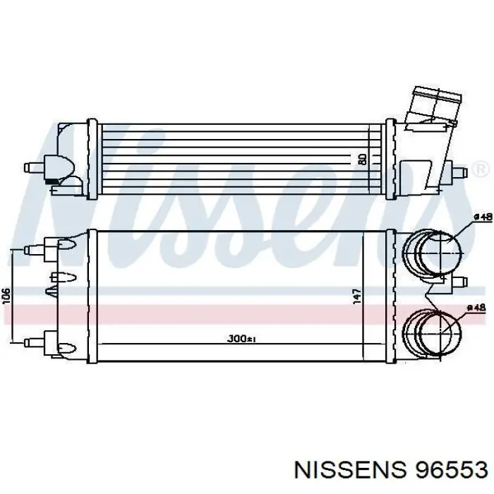 96553 Nissens интеркулер