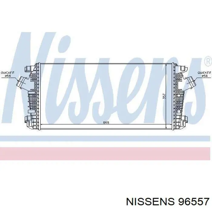 96557 Nissens интеркулер