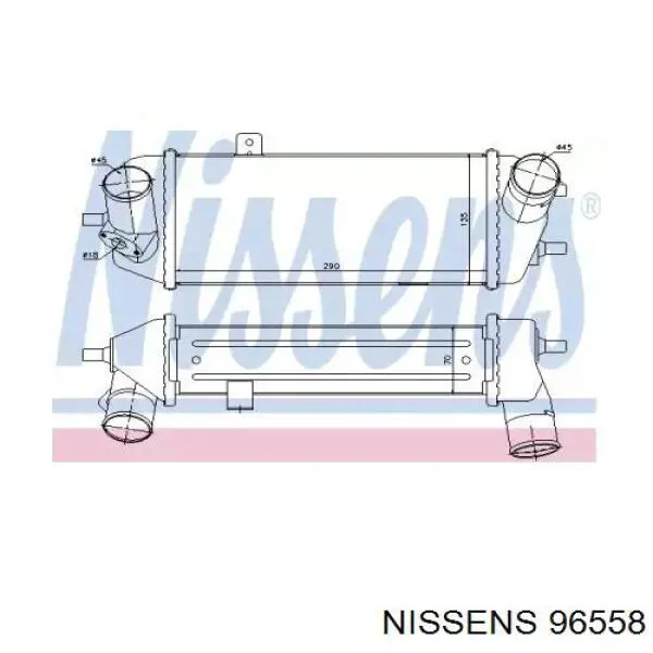 Интеркулер 96558 Nissens