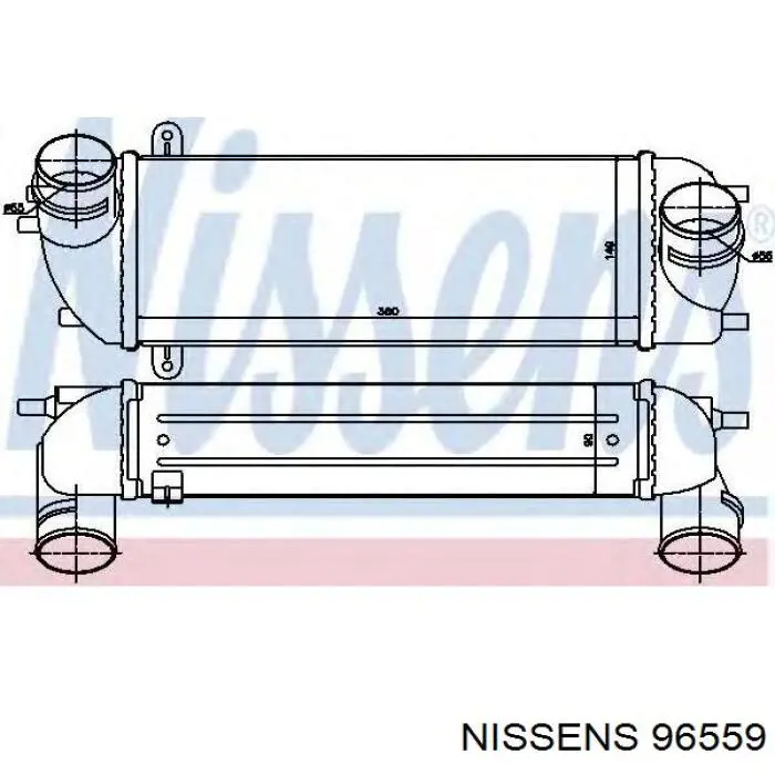 Интеркулер 96559 Nissens