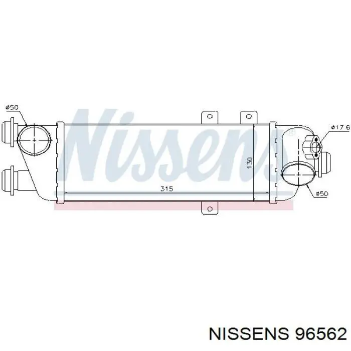 96562 Nissens интеркулер