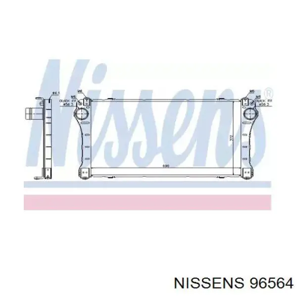96564 Nissens интеркулер