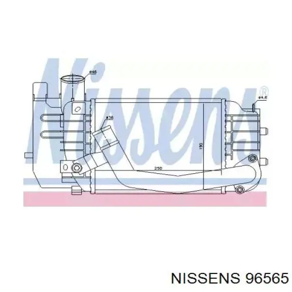 Интеркулер 96565 Nissens