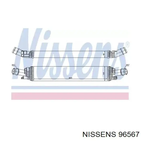 96567 NISSENS - Интеркулер