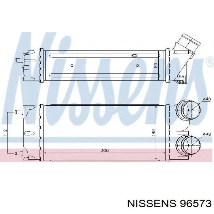 Интеркулер 96573 Nissens