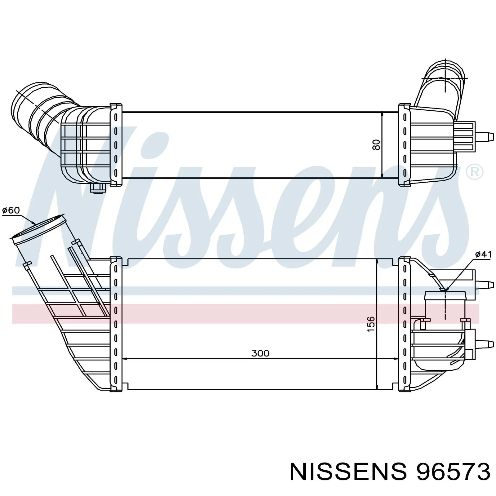 Система охлаждения наддувочного воздуха Nissens 96573 цена, от 92.02 USD