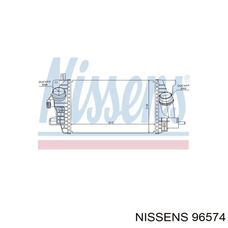 96574 Nissens радиатор