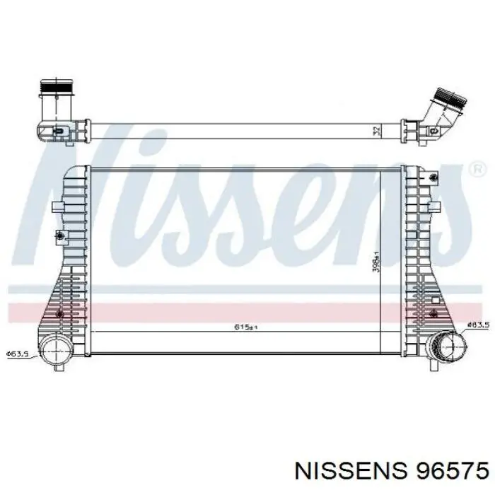 Интеркулер 96575 Nissens