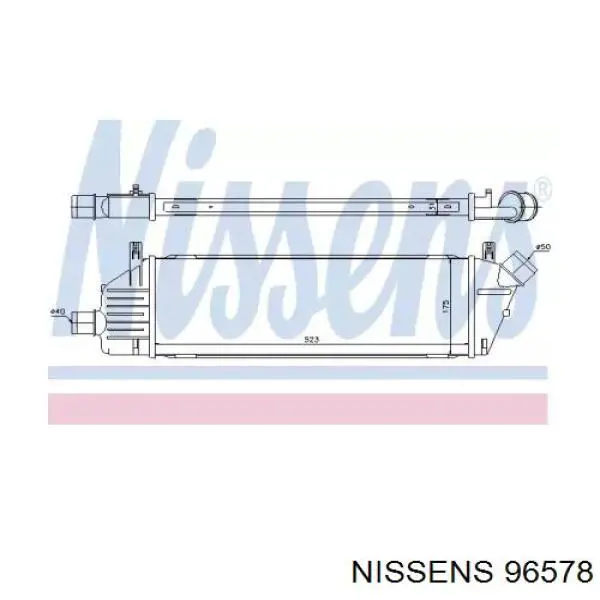 96578 Nissens интеркулер