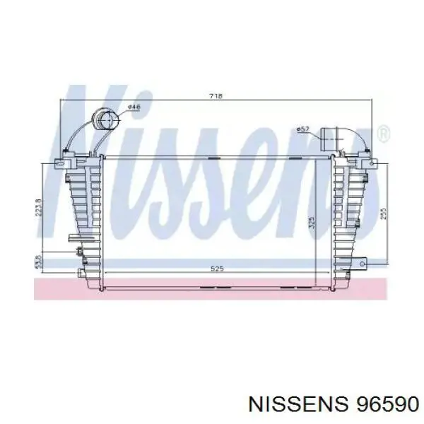 Система охлаждения наддувочного воздуха Nissens 96590 цена, от 152.19 USD