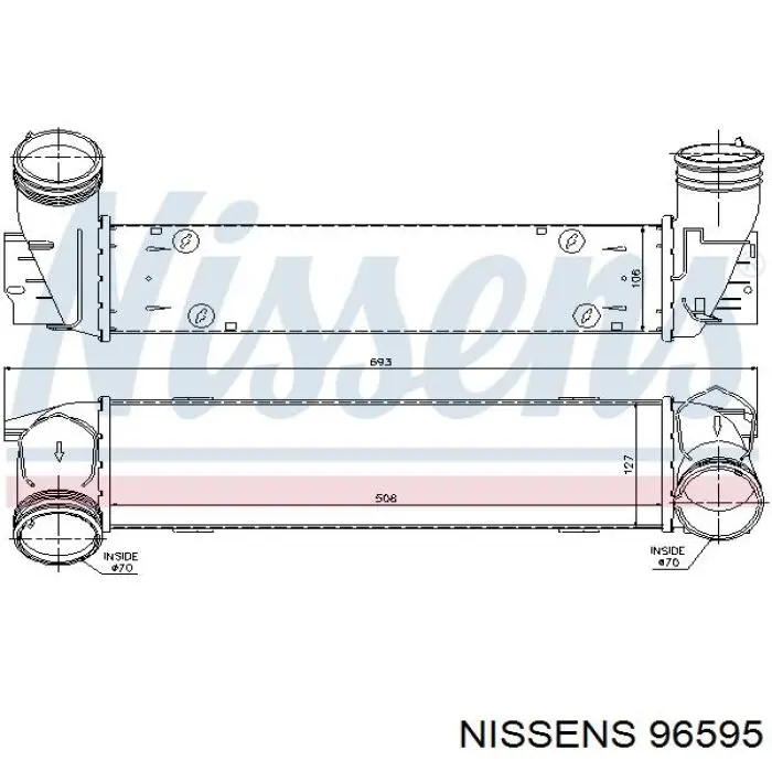 Интеркулер CI490000S Mahle Original