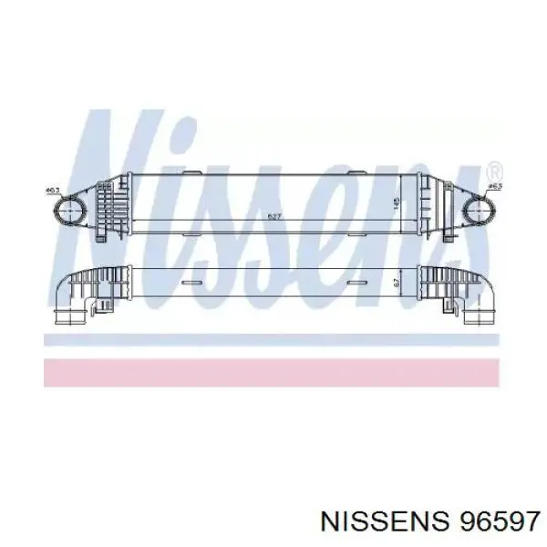96597 Nissens интеркулер