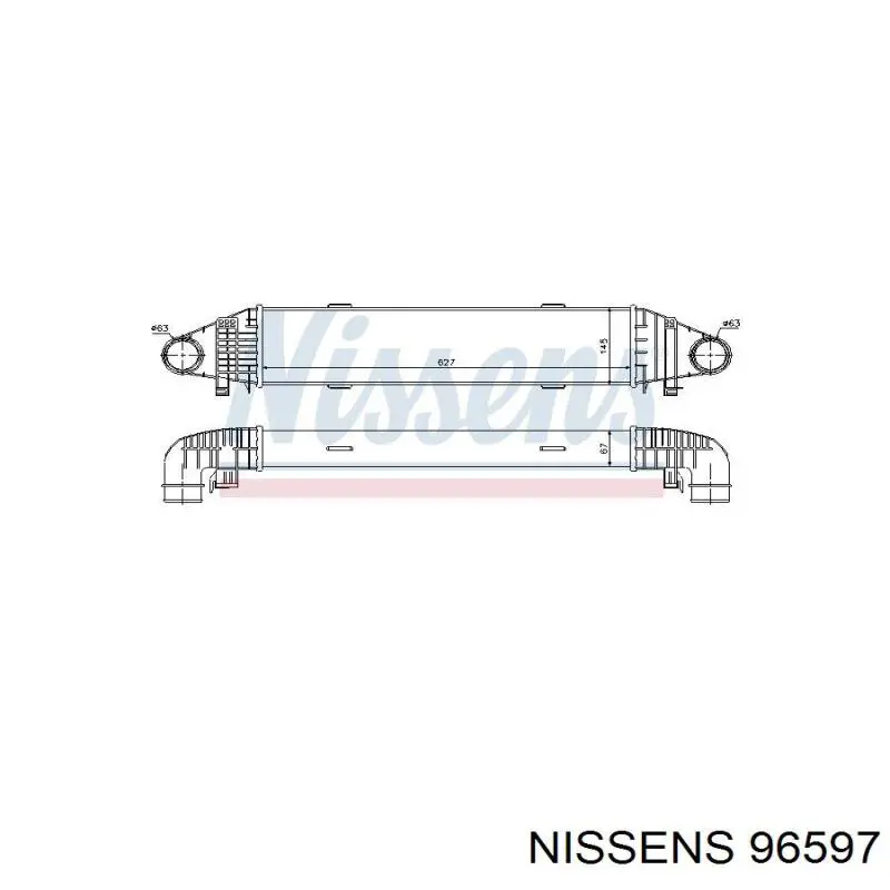 Купить 96597 Nissens Интеркулер