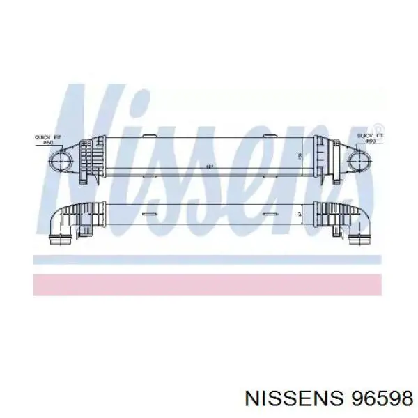 96598 Nissens интеркулер