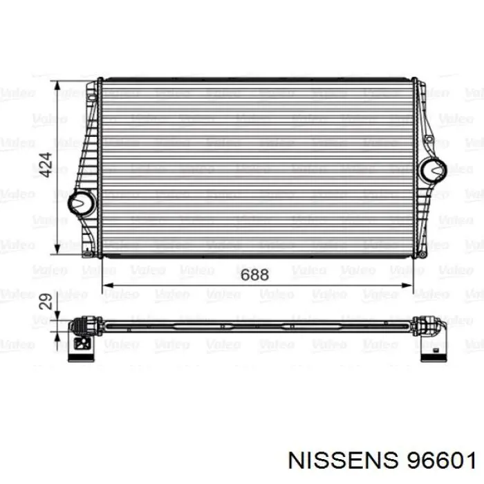 Интеркулер 96601 Nissens