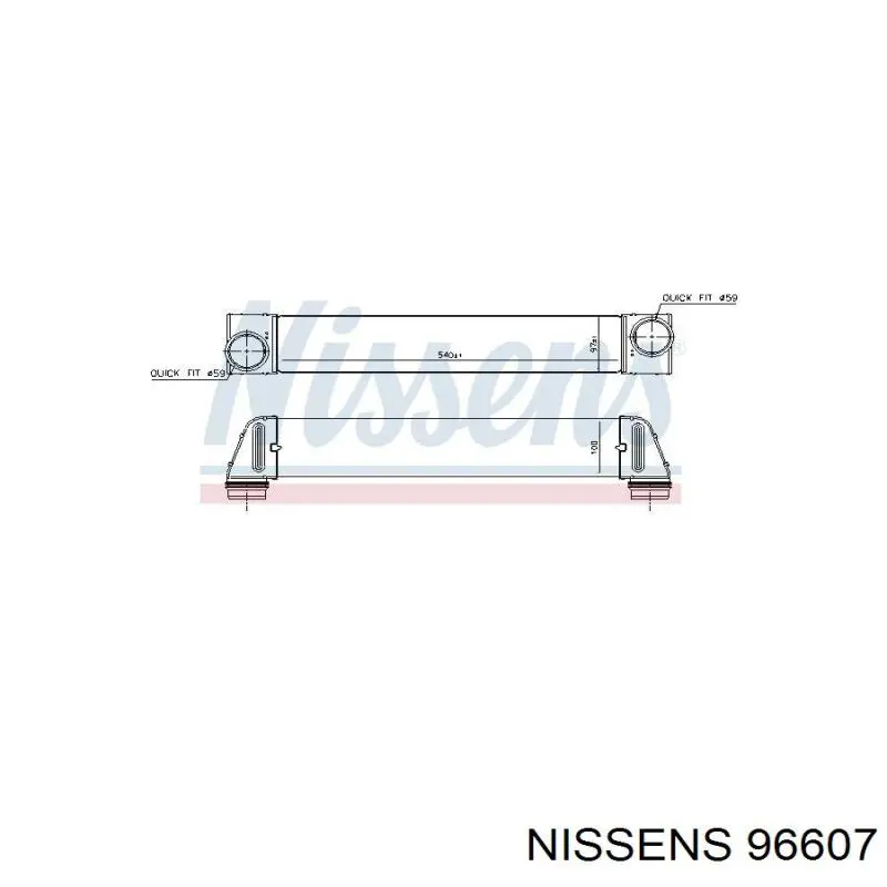 96607 Nissens интеркулер
