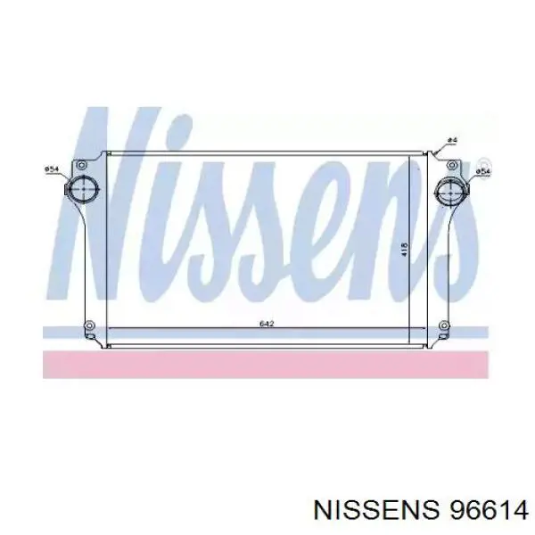 96614 Nissens интеркулер