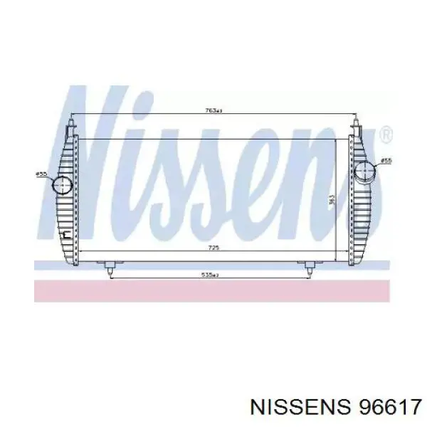 Интеркулер 96617 Nissens