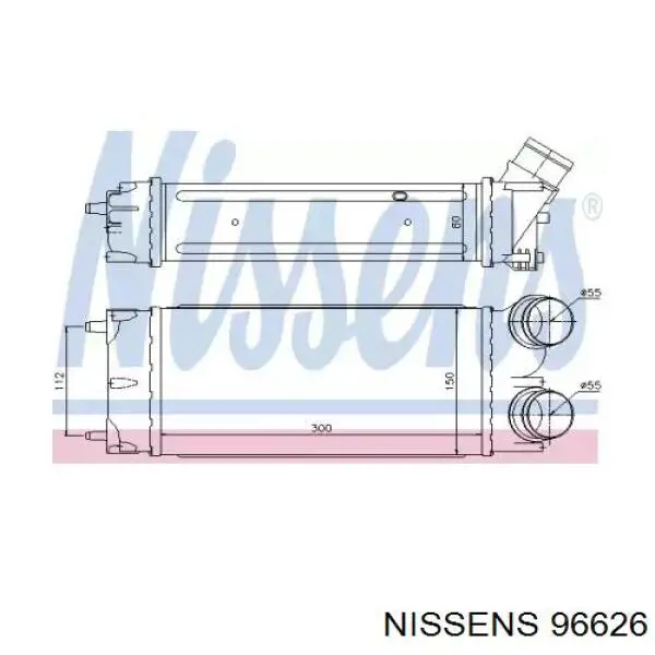 Интеркулер 96626 Nissens