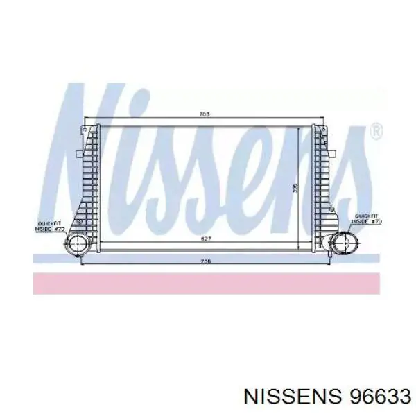 96633 Nissens интеркулер