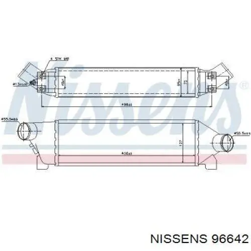 Интеркулер 96642 Nissens