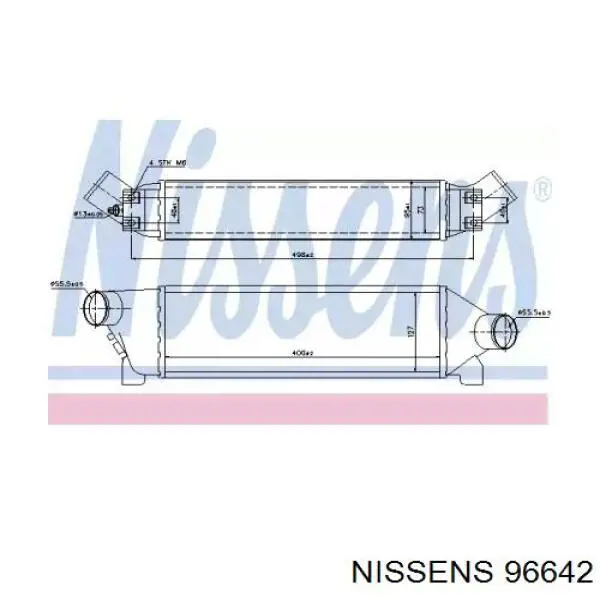 Купить 96642 Nissens Интеркулер