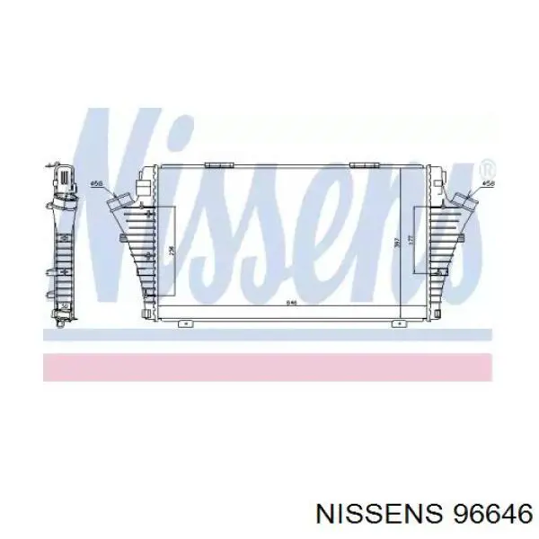 96646 Nissens интеркулер