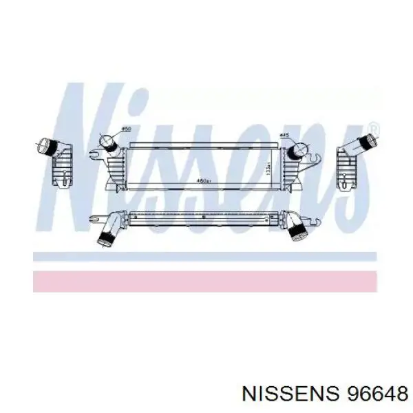 96648 Nissens интеркулер
