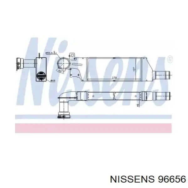 Купить 96656 Nissens Интеркулер