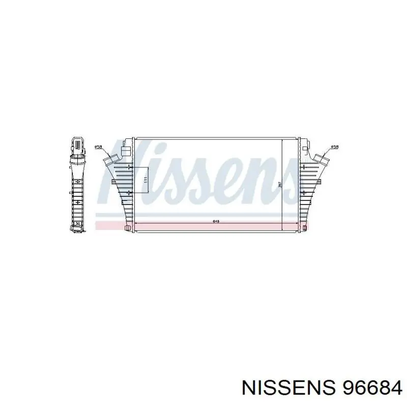 96684 Nissens интеркулер