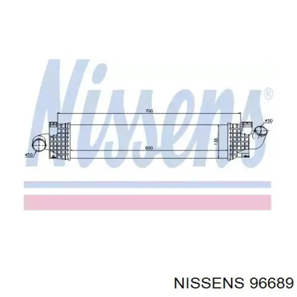 Интеркулер 96689 Nissens