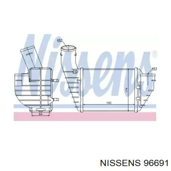 96691 Nissens интеркулер