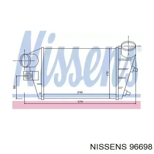 96698 Nissens интеркулер