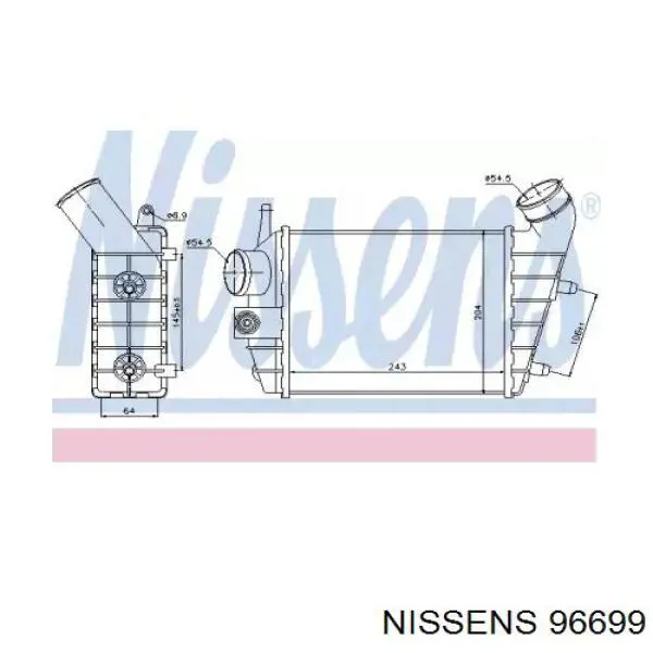 96699 Nissens интеркулер