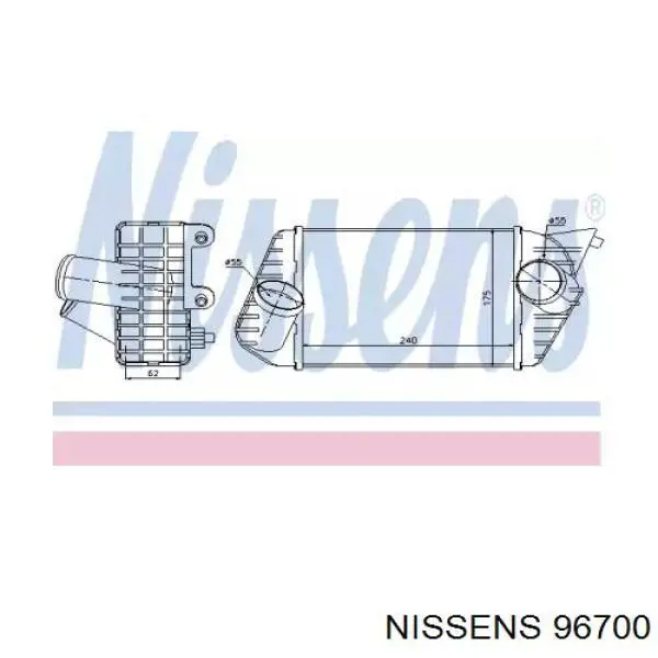 Интеркулер 96700 Nissens