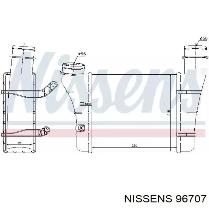 96707 Nissens интеркулер