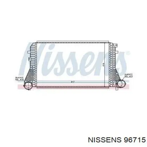 Купить 96715 Nissens Интеркулер