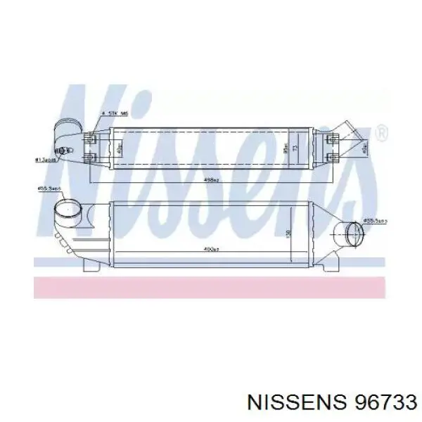 Интеркулер 96733 Nissens