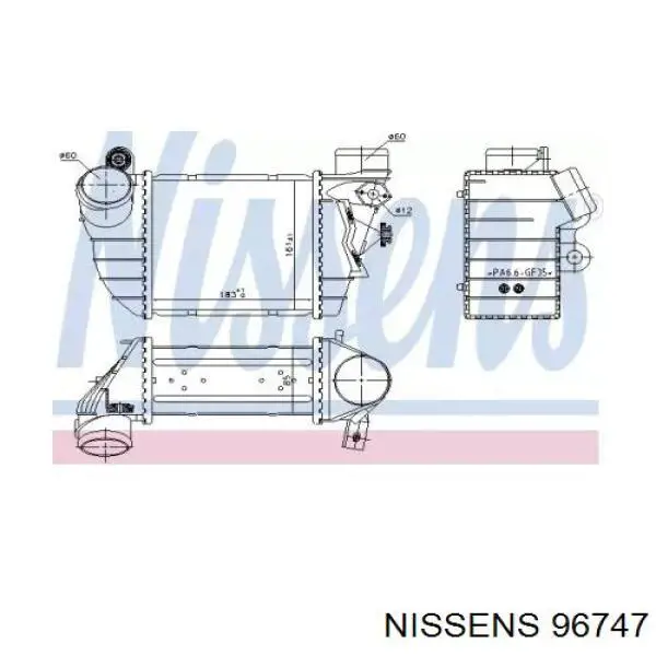 Интеркулер 96747 Nissens