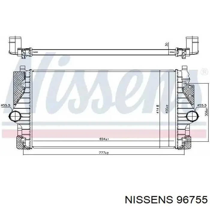 Интеркулер 96755 Nissens