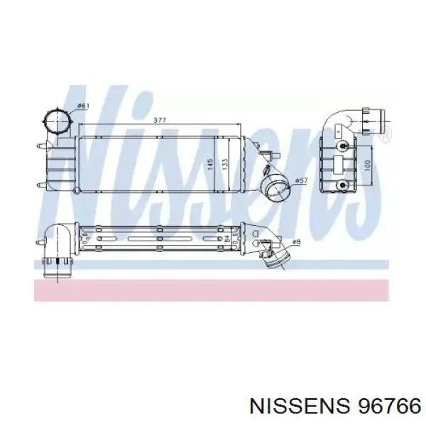 96766 Nissens интеркулер