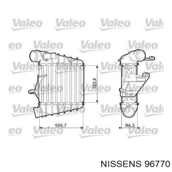 Система охлаждения наддувочного воздуха Nissens 96770 цена, от 90.86 USD