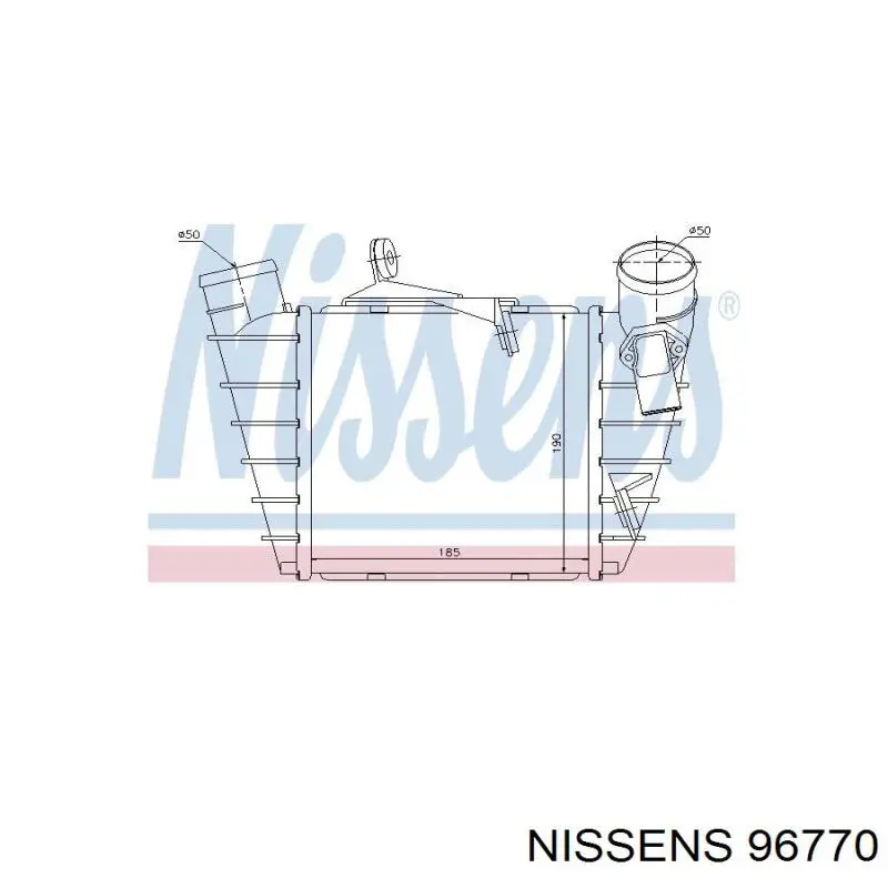 96770 Nissens Охладитель наддувочного воздуха