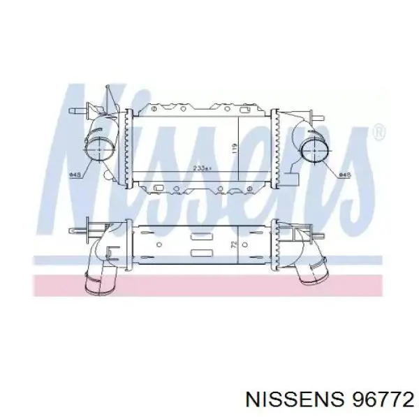 96772 Nissens интеркулер