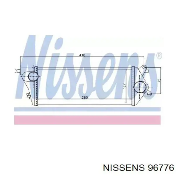 Интеркулер 96776 Nissens