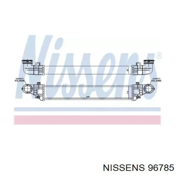 Купить 96785 Nissens Интеркулер